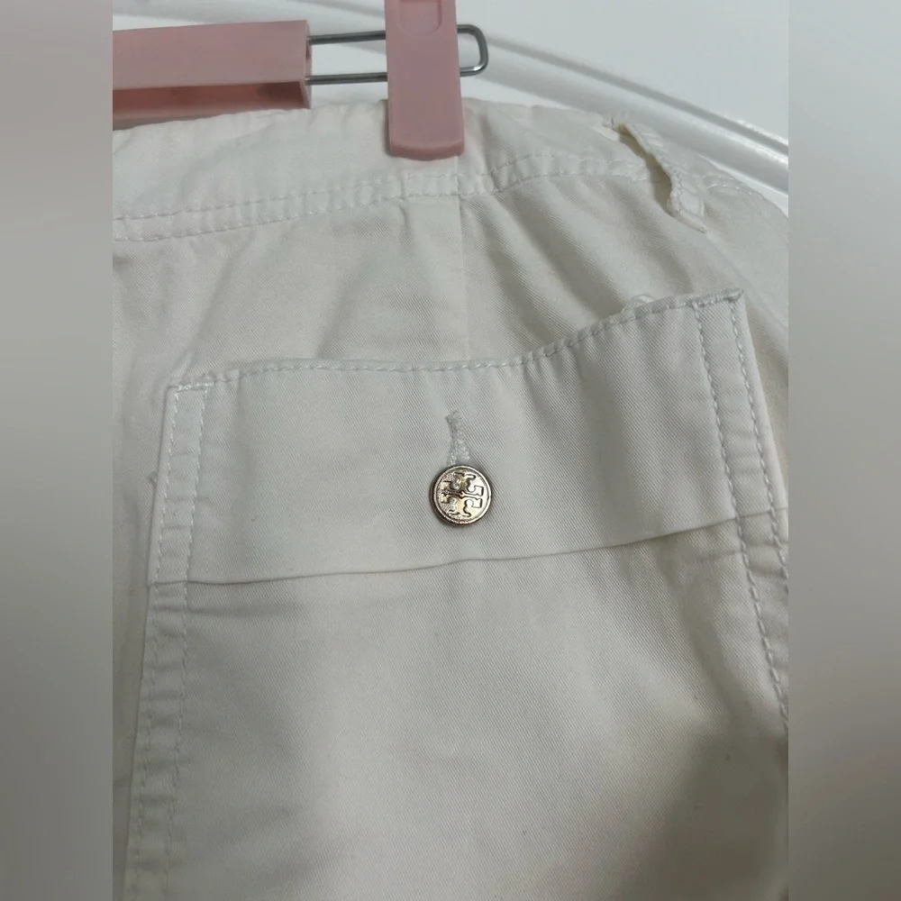 Tory Burch White Fatigue Chino Pants size 28